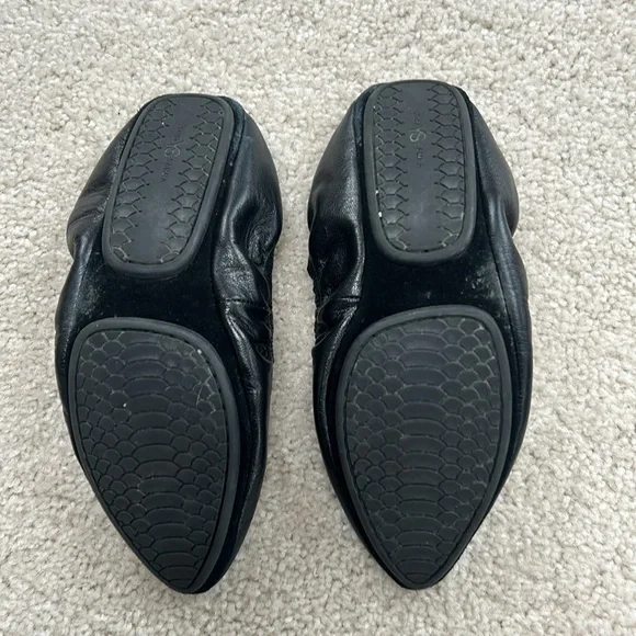 Yosi Samra Foldable Ballet Flat, black, 8 - Picture 3 of 4